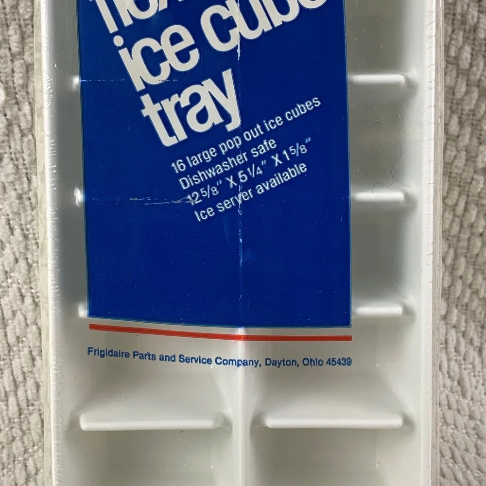 Frigidaire Flex Quik Ice‎ Cube Tray 16 Large Pop Out Cubes Dishwasher Safe NOS